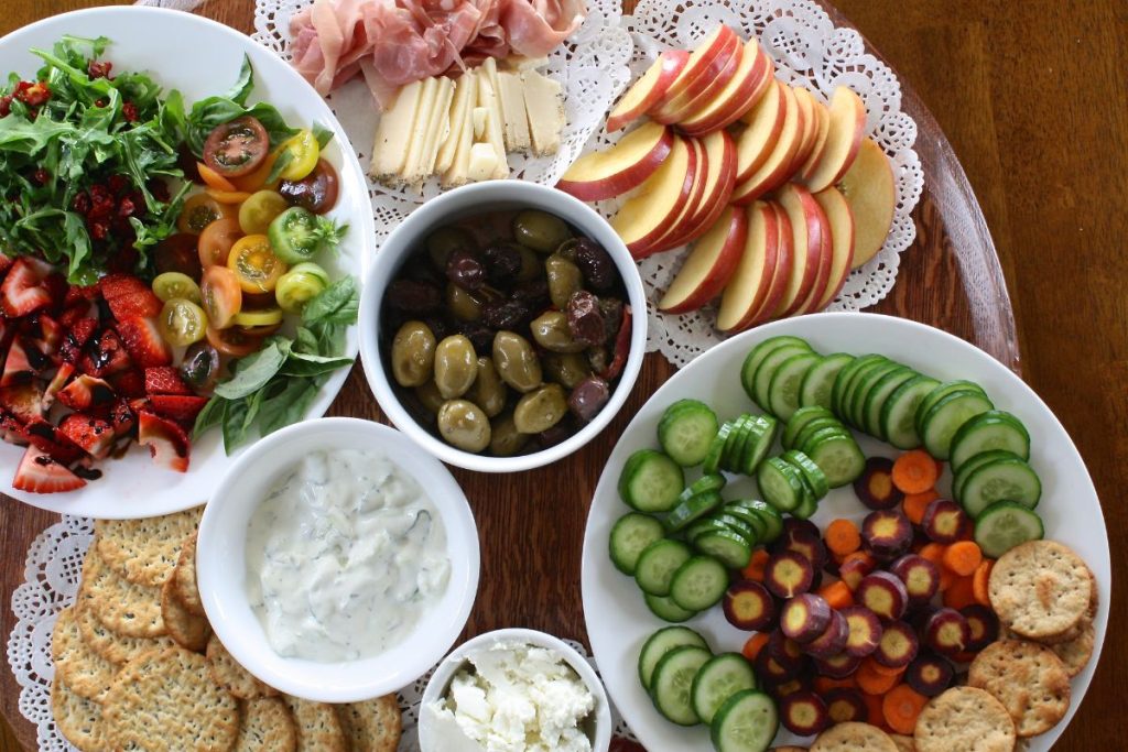 Colorful Healthy Foods on a Table